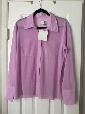 NWT Pistola Mesh Button-Up Shirt